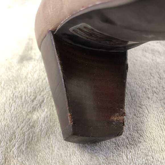 France Mode Block Heel Ankle Strap Leather Shoes Size 37 (6.5 US) - Picture 14 of 16